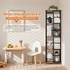 TackView 360°Rotating Bookshelf, 54''Tall Metal Spinning Bookshelf Tower,Industrial Revolving Bookcase Organizer for Home Office - 2 of 4