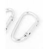 Unique Bargains Metal D-Ring Carabiner Hook Silver Tone 1.8" x 1" x 0.16" 10 Pcs - 2 of 4