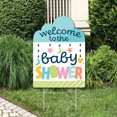 Big Dot of Happiness Colorful Baby Shower - Party Decorations - Gender Neutral Party Welcome Yard Sign