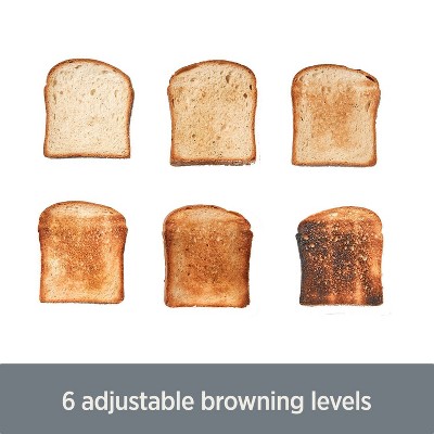Stainless Steel Digital 4-Slice Toaster with Wide Slots