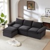AENKYO Modular 4-Seater L-Shaped Sectional Sofa - Reversible Chaise Convertible Cloud Couch for Living Room & Dorm - 3 of 4