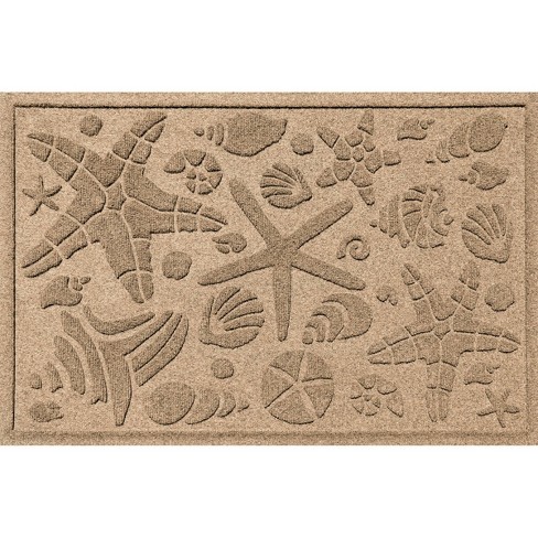 2'x3' Aqua Shield Beach Comber Indoor/Outdoor Doormat Camel - Bungalow Flooring