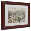 Trademark Fine Art -Camille Pissarro 'Boulevard des Italiens' Matted Framed Art - 2 of 4