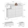 GustoWave  Dresser TV Stand with Power Outlet, Bedroom Dresser with 9 Drawers, Chest of Drawers for Living Room, Hallway - 2 of 4