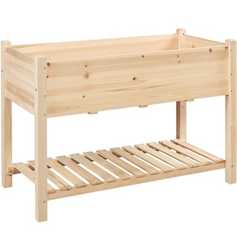 Yaheetech 2 Tiers Raised Garden Bed For Planting Wood : Target