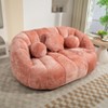 NicBex Chenille High Back Bean Bag Chair for Adults and Kids,Lazy Loveseat Sofa for Living Room,Bedroom,Apartment - 2 of 4