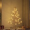 vidaXL Wooden Christmas Tree with Stand Brown 59.1" Solid pine wood - 2 of 4