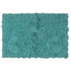 Bell Flower Collection Cotton Floral Pattern Tufted Bath Rug - Home Weavers - 2 of 4