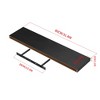 FurnitureR Floating Shelves Set of 2, Wall Shelves for Home Decor, Rustic Wall Mounted Display Ledge for Living Room, 31.5 Inch Wide, Black - 3 of 4