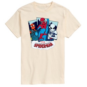 Men's - Marvel - Friendly Neighborhood Spider-Man Suits Short Sleeve Graphic T-Shirt - 1 of 4