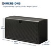 Deck Box, Weatherproof Outdoor Storage Box, Lockable Outdoor Storage Bin for Patio Cushions, Garden Tools, Pool Supplies, Package Delivery - 2 of 4