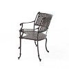 Sebastian Cast Aluminum Patio Sector Bench: Curved Loveseat, Garden Seating - Christopher Knight Home - 4 of 4
