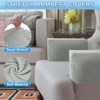 Unique Bargains Twill Stretch Soft Jacquard Non Slip Sofa Armrest Covers - 3 of 4