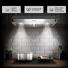 30 inch Range Hood with 3-way Ventilation, 3-Speeds Fan, 2 Dishwasher-Safe Stainless Steel Filters, 700 CFM Kitchen Stove Vent Hood with 2 Lights - 4 of 4