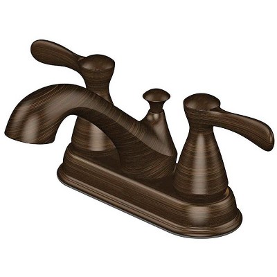 OakBrook Oil Rubbed Bronze Two-Handle Bathroom Sink Faucet 4 in.