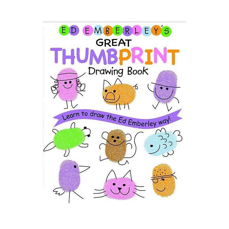 Ed Emberley's Great Thumbprint Drawing Book - (Paperback), 1 of 2