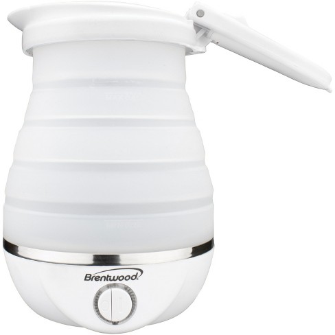 Brentwood .85-quart Dual-voltage Collapsible Travel Kettle (white