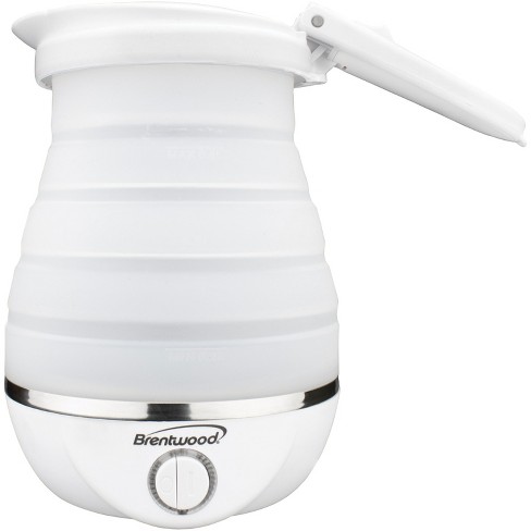 85-quart Dual-voltage Collapsible Travel Kettle (white) 