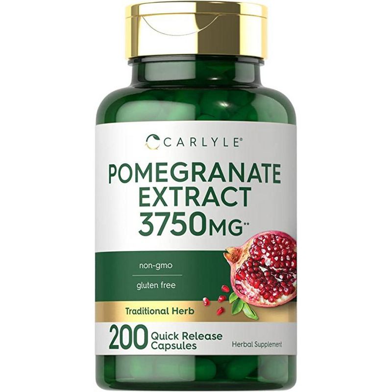 Carlyle Pomegranate Extract 3750mg | 200 Capsules, 1 of 4