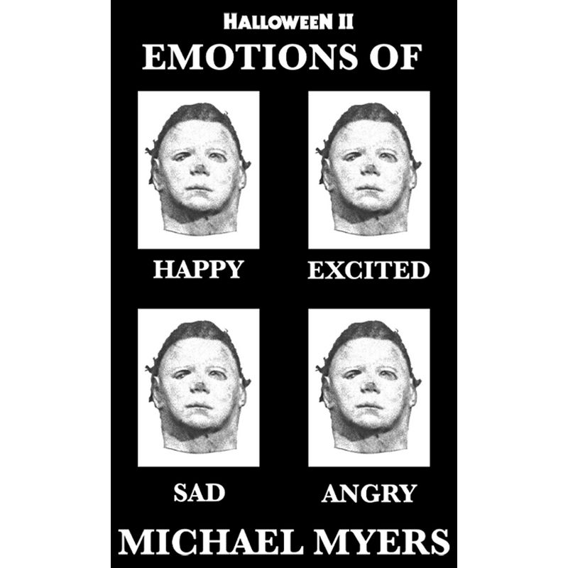 Men's Halloween II Emotions of Michel Myers T-Shirt, 2 of 6