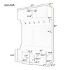 Vynxaria Hall Trees: 57-Inch Entryway Organizer with Bench, Hooks, and Storage Drawer - 4 of 4