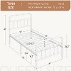 Yaheetech Iron Platform Bed Frame with High Headboard and Footboard - 3 of 4