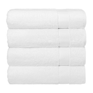 Linum Home Textiles 100% AEGEAN Long Staple Turkish Cotton STARLIGHT Terry Bath Towels (Set of 4) - 1 of 4