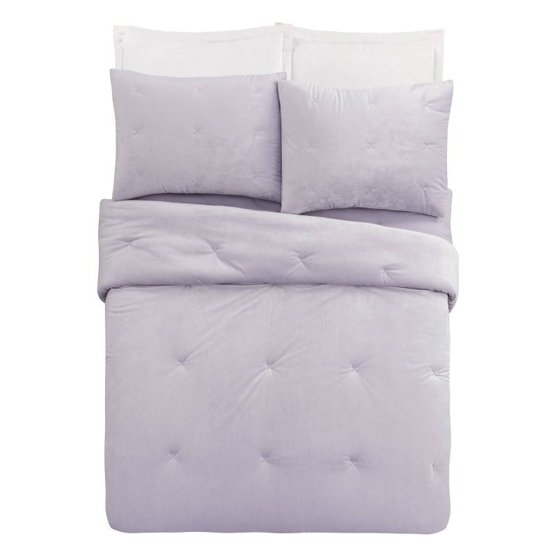 Teen Luxe Velvet Comforter Set Light Purple - Makers Collective, 2 of 8