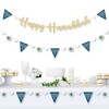 Big Dot of Happiness Happy Hanukkah - Chanukah Letter Banner Decoration - 36 Banner Cutouts & No-Mess Real Gold Glitter Happy Hanukkah Banner Letters - 2 of 4