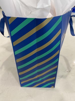 Jumbo Bag Wavy Striped Blue - Spritz™ : Target