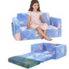 Inhand Kids Sofa, 2-in-1 Soft Toddler Couch Fold Out, Toddler Chair Comfy with Cute Designs, Convertible Sofa to Lounger for Girls and Boys - 3 of 4