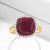 Ross-Simons 6.30 Carat Ruby and .16 ct. t.w. Diamond Ring in 14kt Yellow Gold - 4 of 4