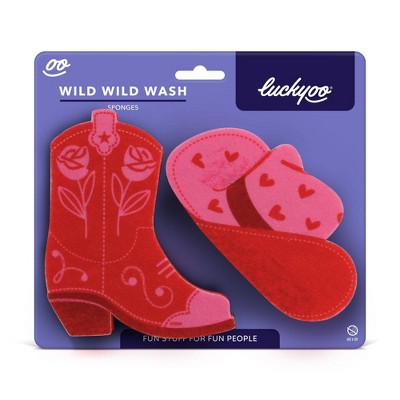 Fred & Friends 2pk Luckyoo Sponges Wild Wash