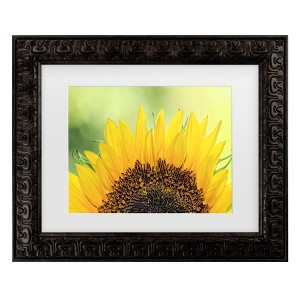 Trademark Fine Art - Beata Czyzowska Young Sunflower 2 Matted Framed Art - 1 of 4