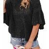 Women's Pointelle Knit Oversized Top - Shewin - 3 of 3