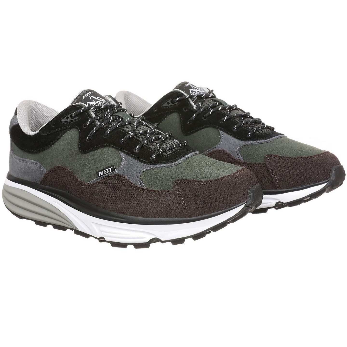 Мужские кроссовки MBT Narita in Army Green/Brown, цвет: Зелёный — фото 7