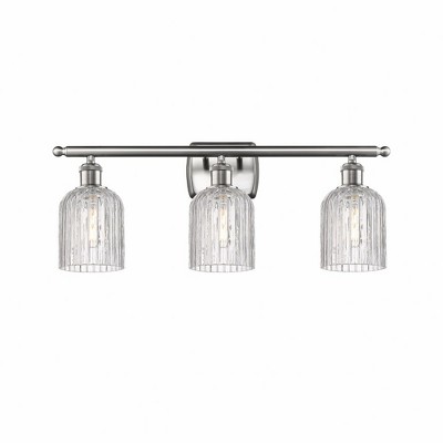 Bridal Veil - 3 Light Bath Vanity In Art Deco Style-10 Inches Tall and 25 Inches Wide