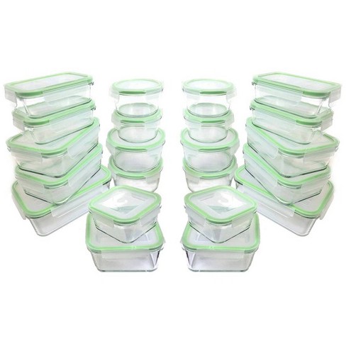 Go Green by Kinetic 36-Piece Glass Food Storage Container Set