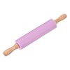 Unique Bargains Silicone Smooth Wooden Handle Non-Stick Kitchen Rolling Pin - 3 of 4