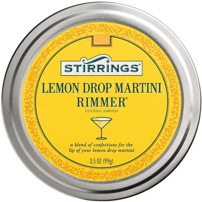Stirrings Lemon Drop Cocktail Rimmer - Easy to Rim a Glass - Specialty Sugar and Salt Drink Rimmers