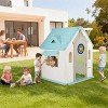Kids Cottage Playhouse with Door, Mail Slot & Games¨C Indoor/Outdoor Pretend Playhouse for Toddlers and Young Children - 4 of 4