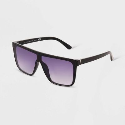 Women's Shiny Plastic Shield Sunglasses - Universal Thread' - image 2