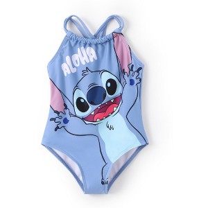 PATPAT Disney Mickey Mouse & Friends Swimsuits  UPF 50+ One Piece Swimwear  Quick Dry Toddler Girls - 1 of 4