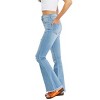 Women's Full Size Jess Button Flare Jeans - Vibrant Miu - image 2 of 4