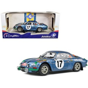 Alpine A110 1600S #17 Darniche - Mahe "Rallye de Monte-Carlo" (1972) "Competition" Series 1/18 Diecast Model Car by Solido - 1 of 4