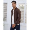 Coolmee Men's Bomber Jacket Lightweight Casual Stylish Light Flight Jacket Windbreaker Varsity Jackets - 4 of 4