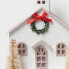 Glittered Paper Church with Bottle Brush Trees Christmas Tree Ornament White - Wondershop™ - 3 of 3