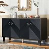 Bella Depot Luxury 60.2" Sideboard Cabinet with Geometric Patterns - 2 of 4