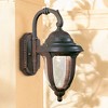 John Timberland Casa Sierra Rustic Vintage Outdoor Wall Light Fixture Bronze Downbridge 14 1/2" Clear Seedy Glass for Post Exterior Barn Deck House - 2 of 4