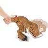 Fisher-Price Imaginext Jurassic World Dinosaur Toy Thrashin Action T. rex Figure with Chomping Action for Pretend Play Kids - 3 of 4